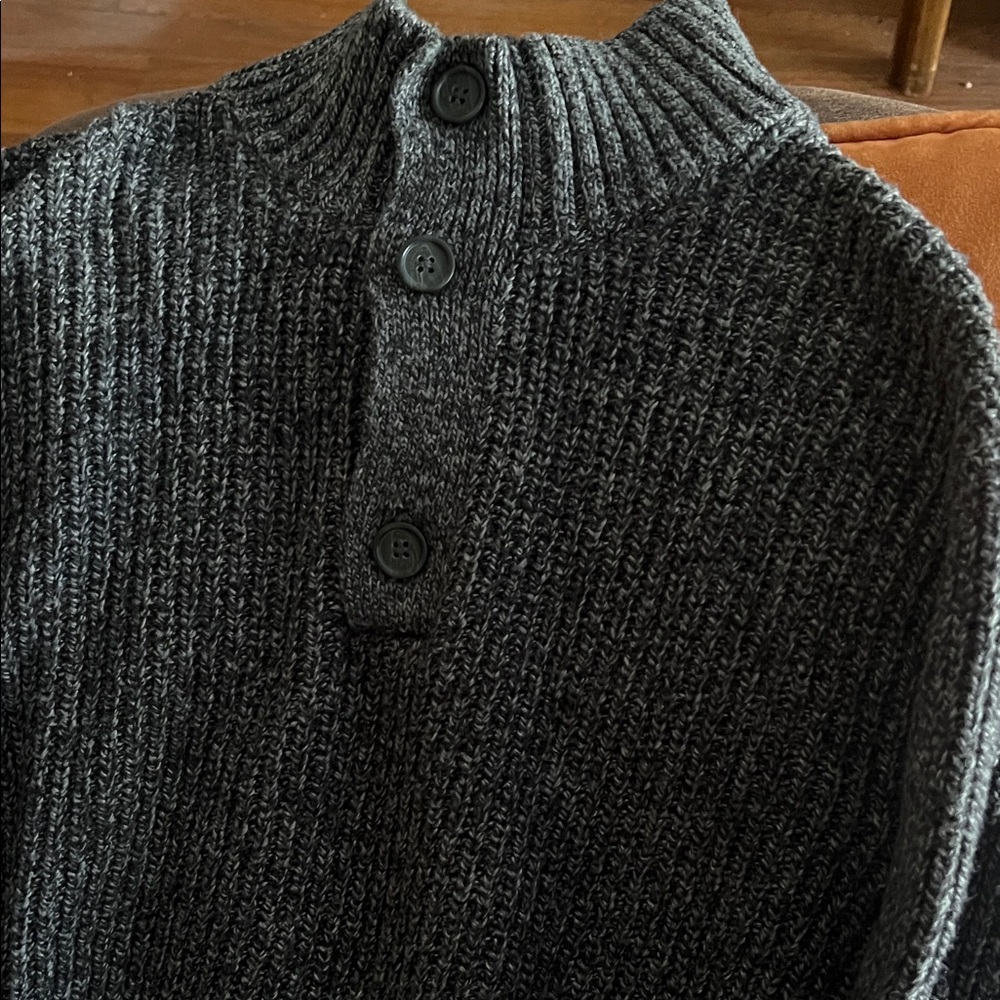 Banana Republic Charcoal Knit Cardigan